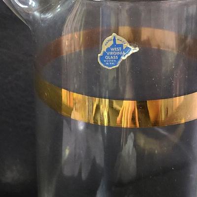 C70: Barware Marked West Virginia Glass