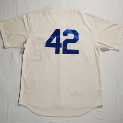 Authentic Dodgers #42 1955 Jackie Robinson Mitchell & Ness Jersey