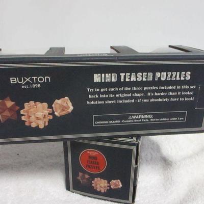 Lot 9 - Buxton Mind Teaser Puzzles