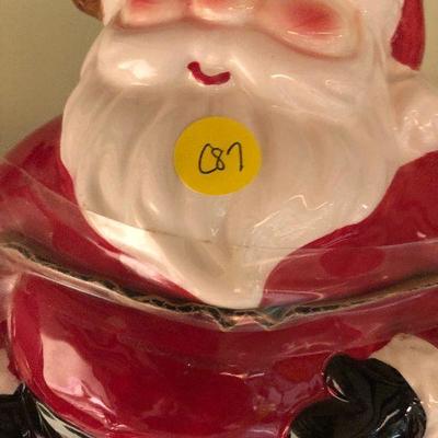 C87:  Santa Cookie Jar