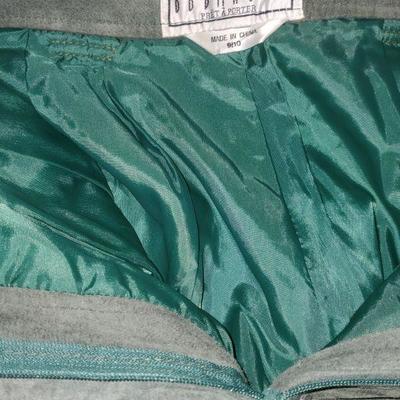 Green Leather Shorts