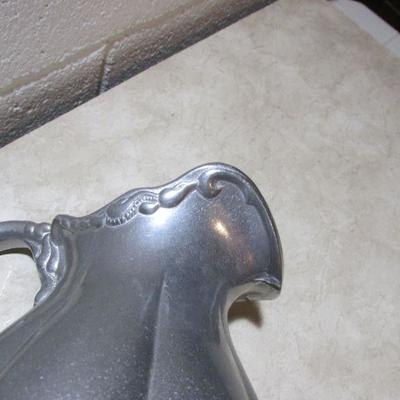 3-013 Vintage Carson Queen Anne Pewter Water Pitcher