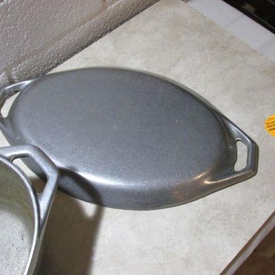 03-014 Vintage Pewter Roaster