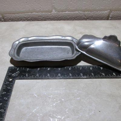 3-015 Pewter Vintage Carson Freeport Butter Dish