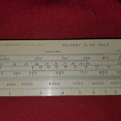 Military Slide Ruler and Case