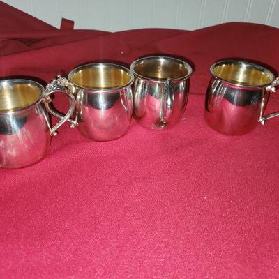 4 International Silver Company Cups