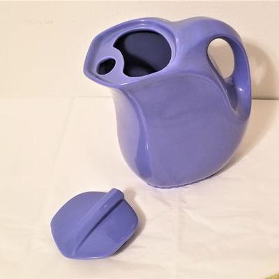 Lot #24 HALL Vintage Blue pitcher - made for Montgomery Ward