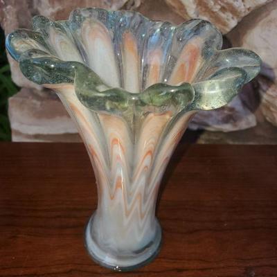 Vintage Handblown Glass Vase