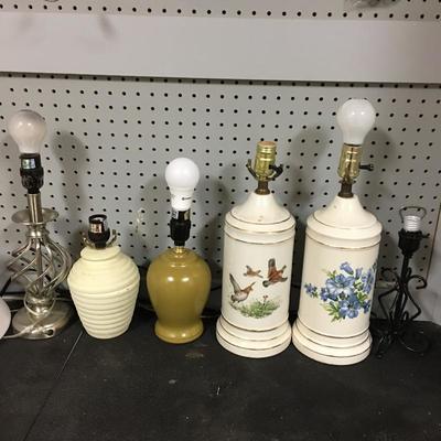 Lot 198 - Lamps & Shades 