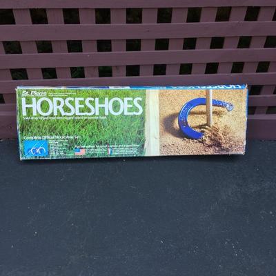  Lot 203 - Horseshoes & Baseball Trainer