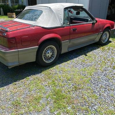 Lot #603 1989 Ford Mustang 5.0 GT  Convertible 