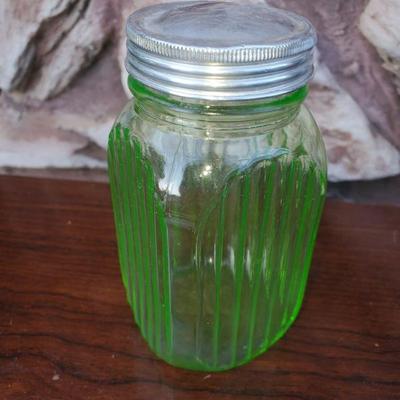 Vintage Green Jar