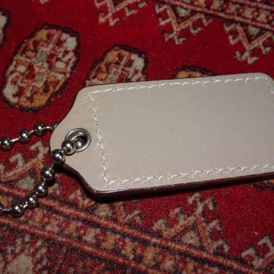 Vintage Leather COACH Tag