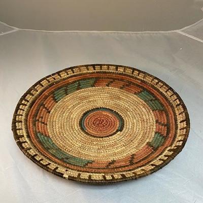 Native American Southwest Woven Shallow Bowl