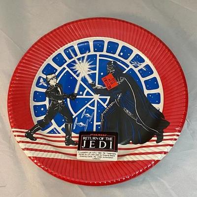 Vintage 1983 Return of the Jedi Paper Plates UNOPENED