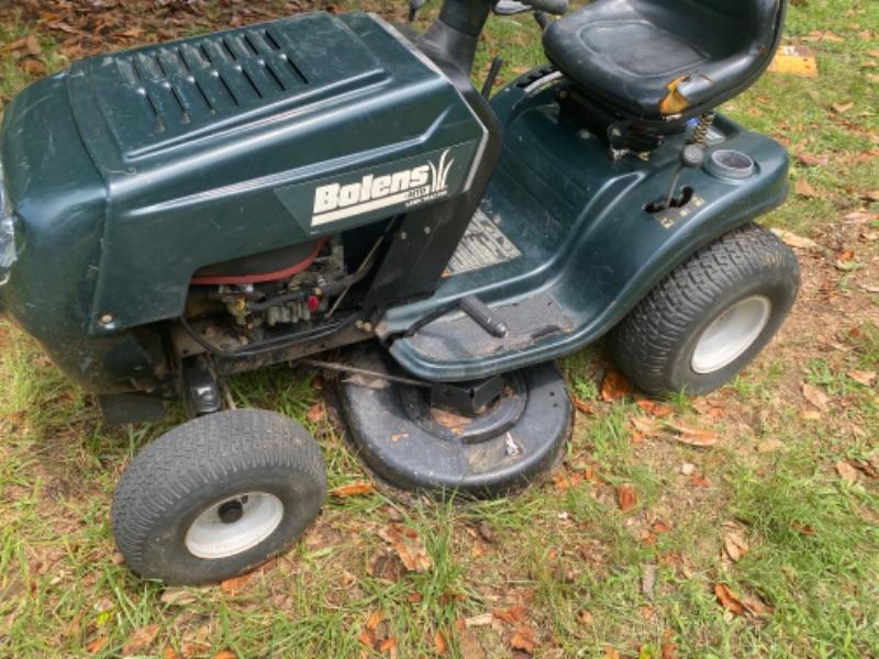 Lot 607 Bolens Riding and Push Lawnmower EstateSales