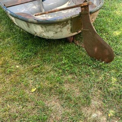 Lot #612 Pearson Wood Boat with Mast and boom