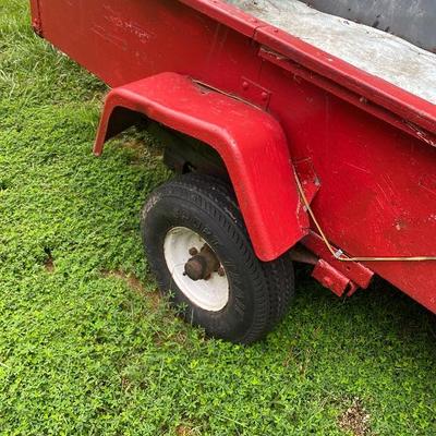 Lot#614 Red Utility Cart/Trailer 