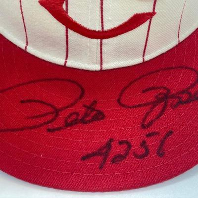 Lot A25: Pete Rose Baseball Hat Autographed New w/ Tags and COA