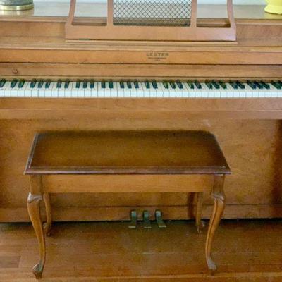 LOT 12 LESTER CONSOLE PIANO & BENCH PRICE DROP!