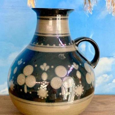 LOT 20 PAINTED POTTERY JUG MADE IN SPAIN