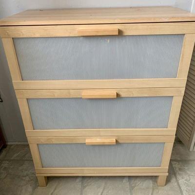 LOT 33 CONTEMPORARY THREE DRAWER CHEST #2