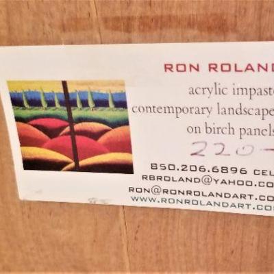 Lot #47  Original painting by local artist Ron Roland - dated 2011