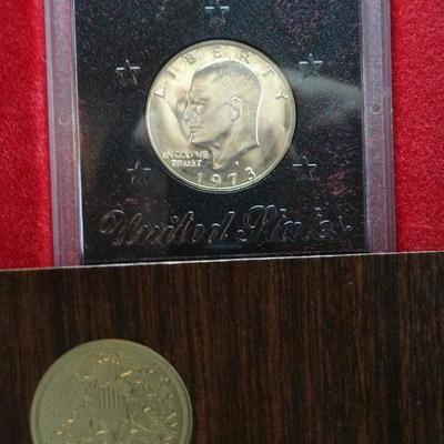 1973 Eisenhower Dollar Coin Proof, US Mint Lot R-16