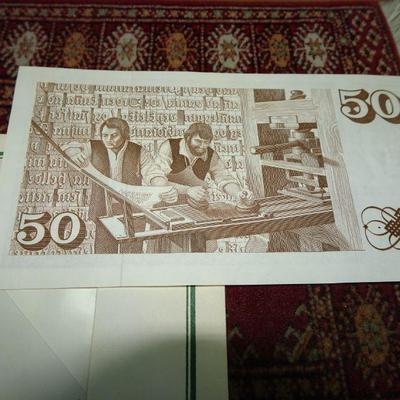 1981 Iceland Banknote, 50 Kronue Bishop Govbrandur Porlaksson - Lot M-6