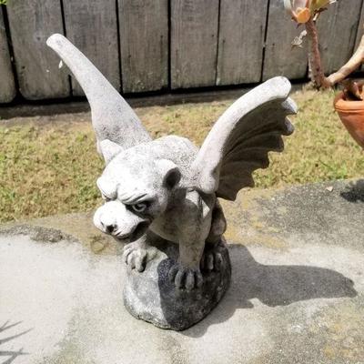 Lot #78  Contemporary Garden Gargoyle - Concrete