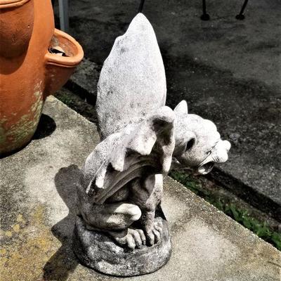 Lot #78  Contemporary Garden Gargoyle - Concrete