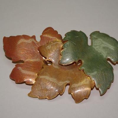 Beautiful Fall Leaf Trio Pin 