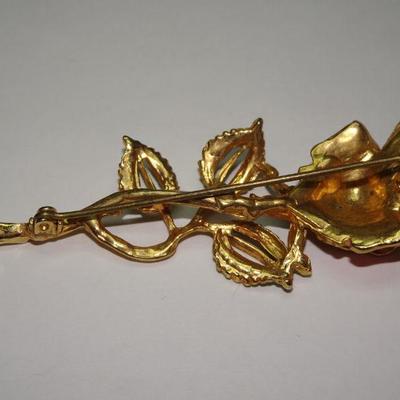 Sweet Pink &  Orange Rose Pin