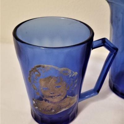 Lot #97  Vintage Shirley Temple Mug and Milk Pitcher