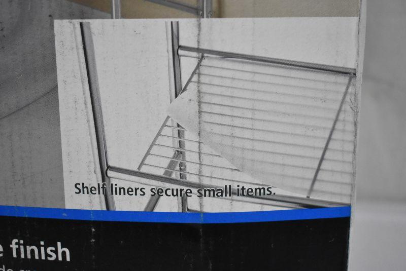 Mainstays 3Shelf Bathroom over the Toilet Space Saver, Chrome. Missing