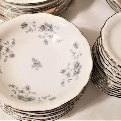 Lot #103  Large Set of Johann Haviland dinnerware - Service for 8