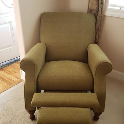 Lot 4: Sage Green Recliner