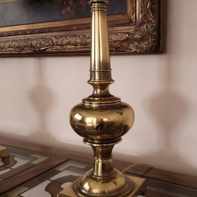 Lot 5: Pair of Brass Stiffel Lamps