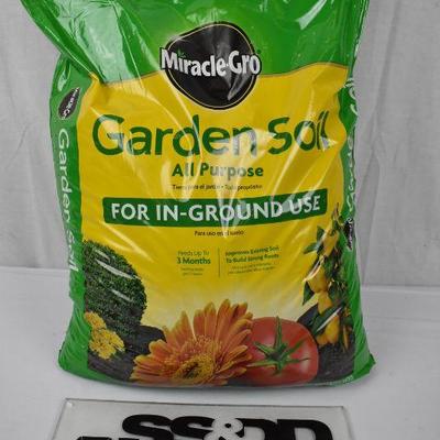 Miracle-Gro Garden Soil All Purpose for In-Ground Use, 1 cu. ft. - New