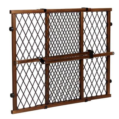 Evenflo Position & Lock Pressure Mount Gate, Farmhouse Collection, Brown - New