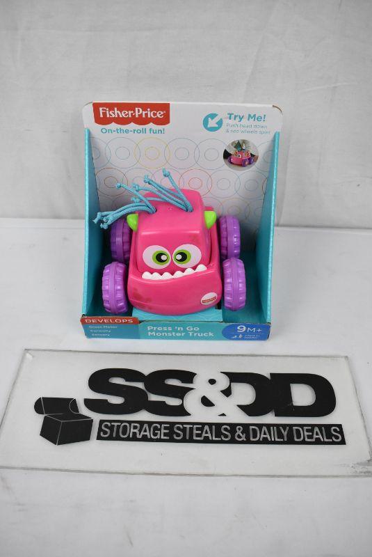 fisher price press n go monster truck pink