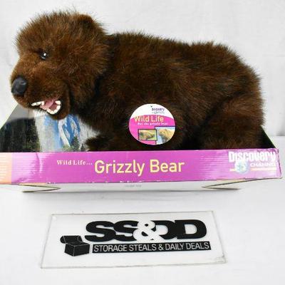 Ray the Grizzly Bear Stuffed Animal by Discovery Channel Wildlife - New
