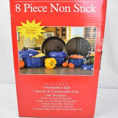 8 pc Non-Stick Cookware - New