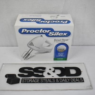 5 Speed Hand Mixer by Proctor Silex - New