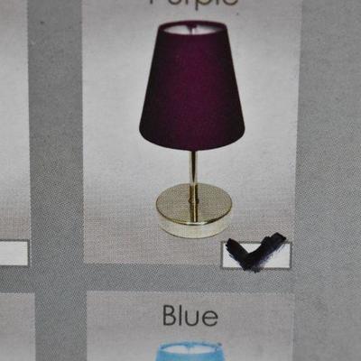 Basic Table Lamp, Purple - New