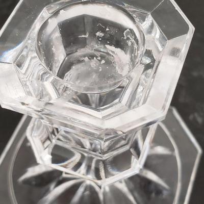 Lot 166: Crystal Candle Holders