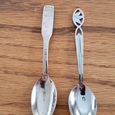 Lot 185: (2) Small Spoons