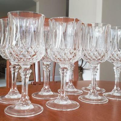 Lot 196: 8 Small Crystal Goblets 