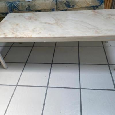 Lot # 626 Marble Top Coffee Table 