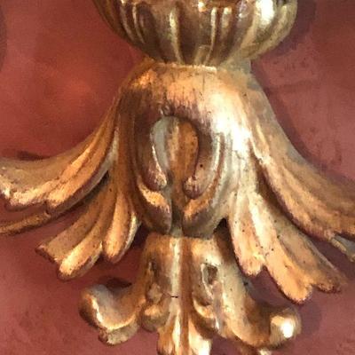D6: Gold Gilt Ornate Oval Mirror!